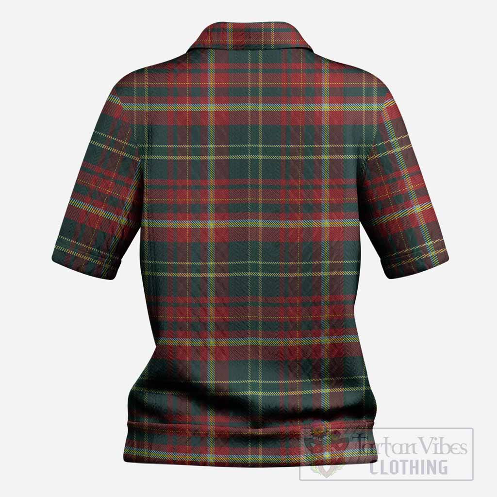 New Brunswick Province Canada Tartan Women’s Polo Sweater Top