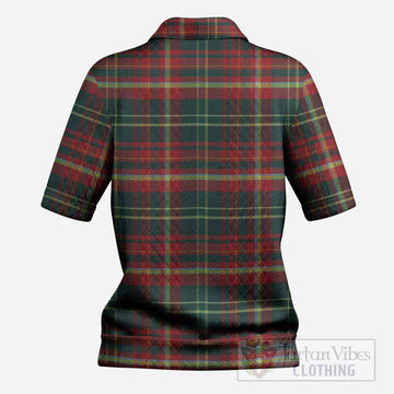New Brunswick Province Canada Tartan Women’s Polo Sweater Top