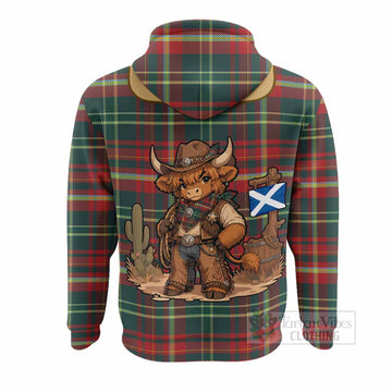 New Brunswick Tartan Hoodie Wee Coo Cowboy Cute Style