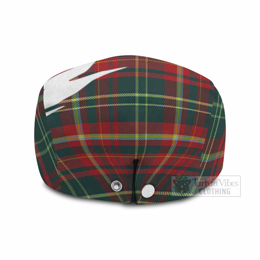 New Brunswick Tartan Loch Ness Monster Scottish Heritage Art Flat Cap, Jeff Cap