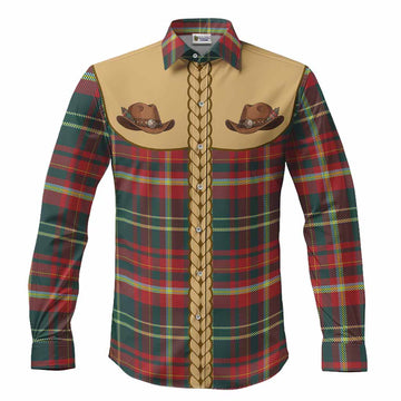 New Brunswick Tartan Long Sleeve Button Shirts Wee Coo Cowboy Cute Style