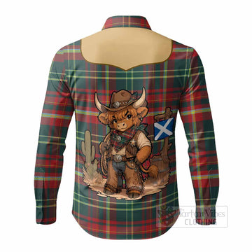New Brunswick Tartan Long Sleeve Button Shirts Wee Coo Cowboy Cute Style
