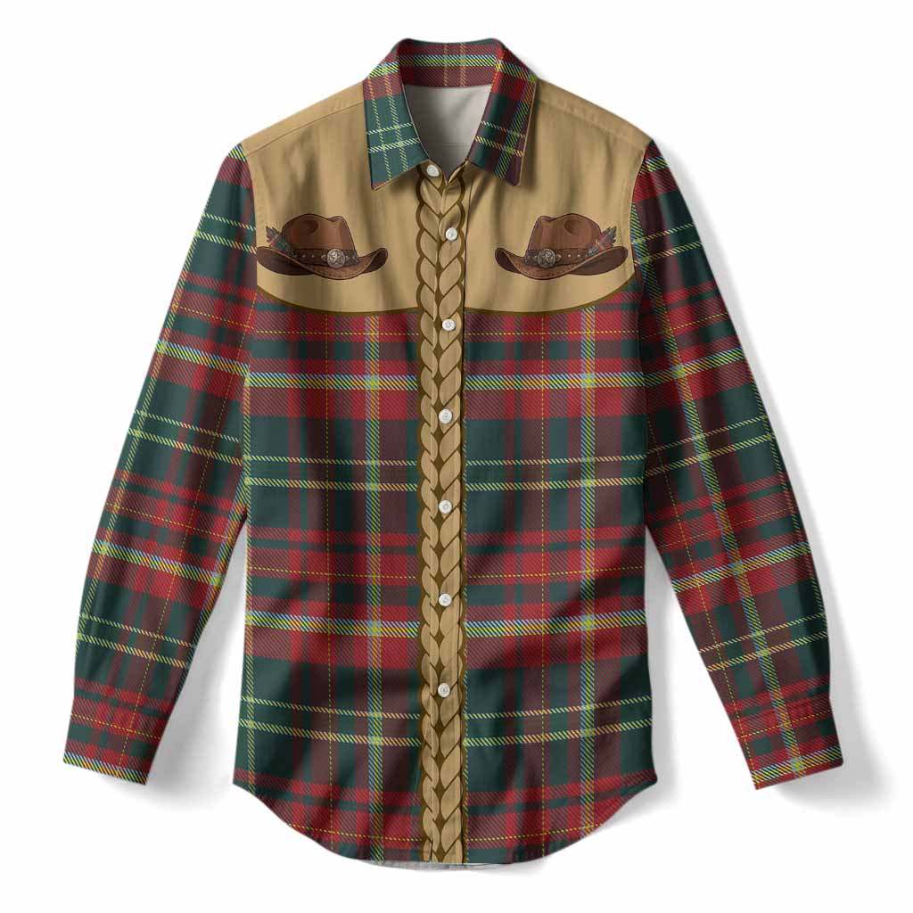 New Brunswick Tartan Women Casual Shirt Wee Coo Cowboy Cute Style