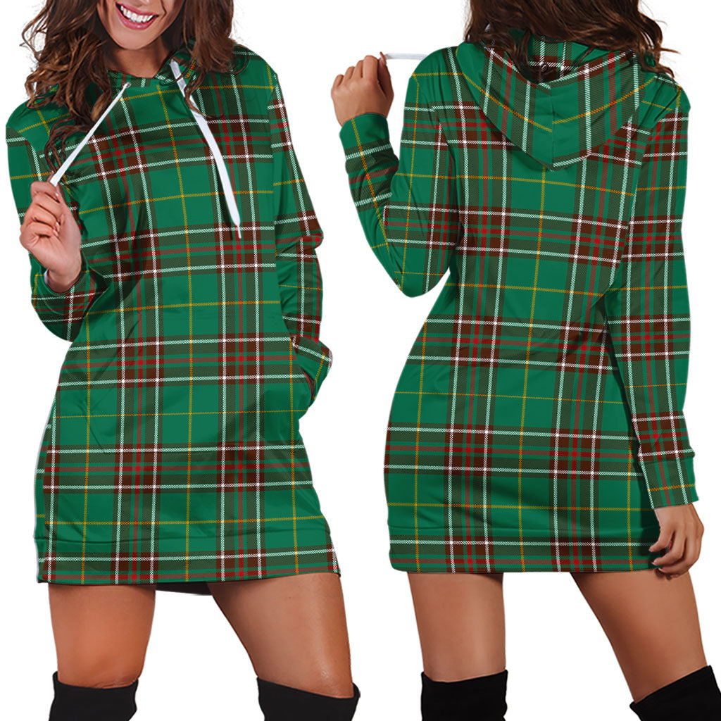 Newfoundland And Labrador Province Canada Tartan Hoodie Dress - Tartan Vibes Clothing