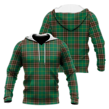 Newfoundland And Labrador Province Canada Tartan Knitted Hoodie