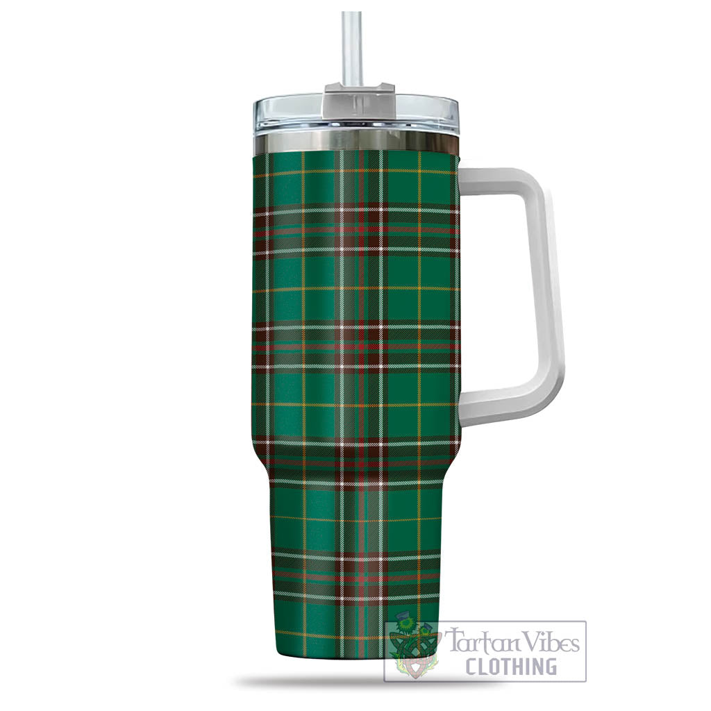 Tartan Vibes Clothing Newfoundland And Labrador Province Canada Tartan Tumbler with Handle
