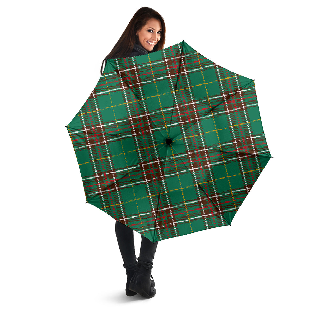 Newfoundland And Labrador Province Canada Tartan Umbrella - Tartanvibesclothing