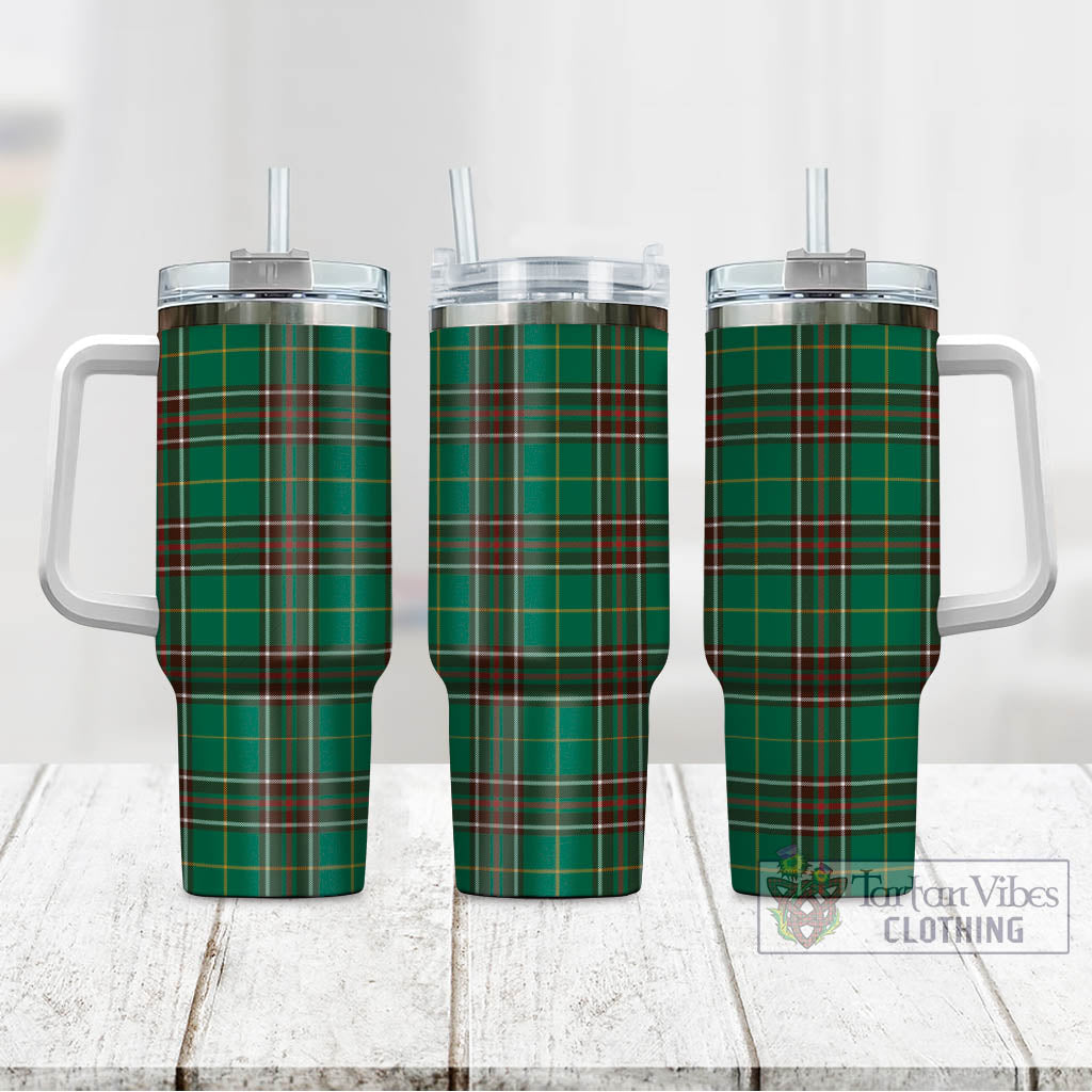 Tartan Vibes Clothing Newfoundland And Labrador Province Canada Tartan Tumbler with Handle