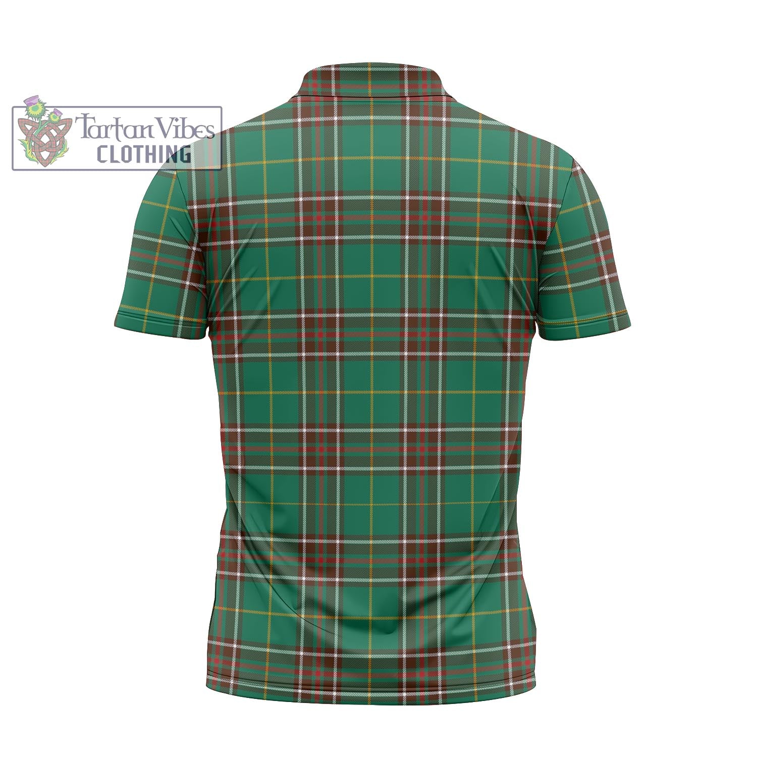 Tartan Vibes Clothing Newfoundland And Labrador Province Canada Tartan Zipper Polo Shirt