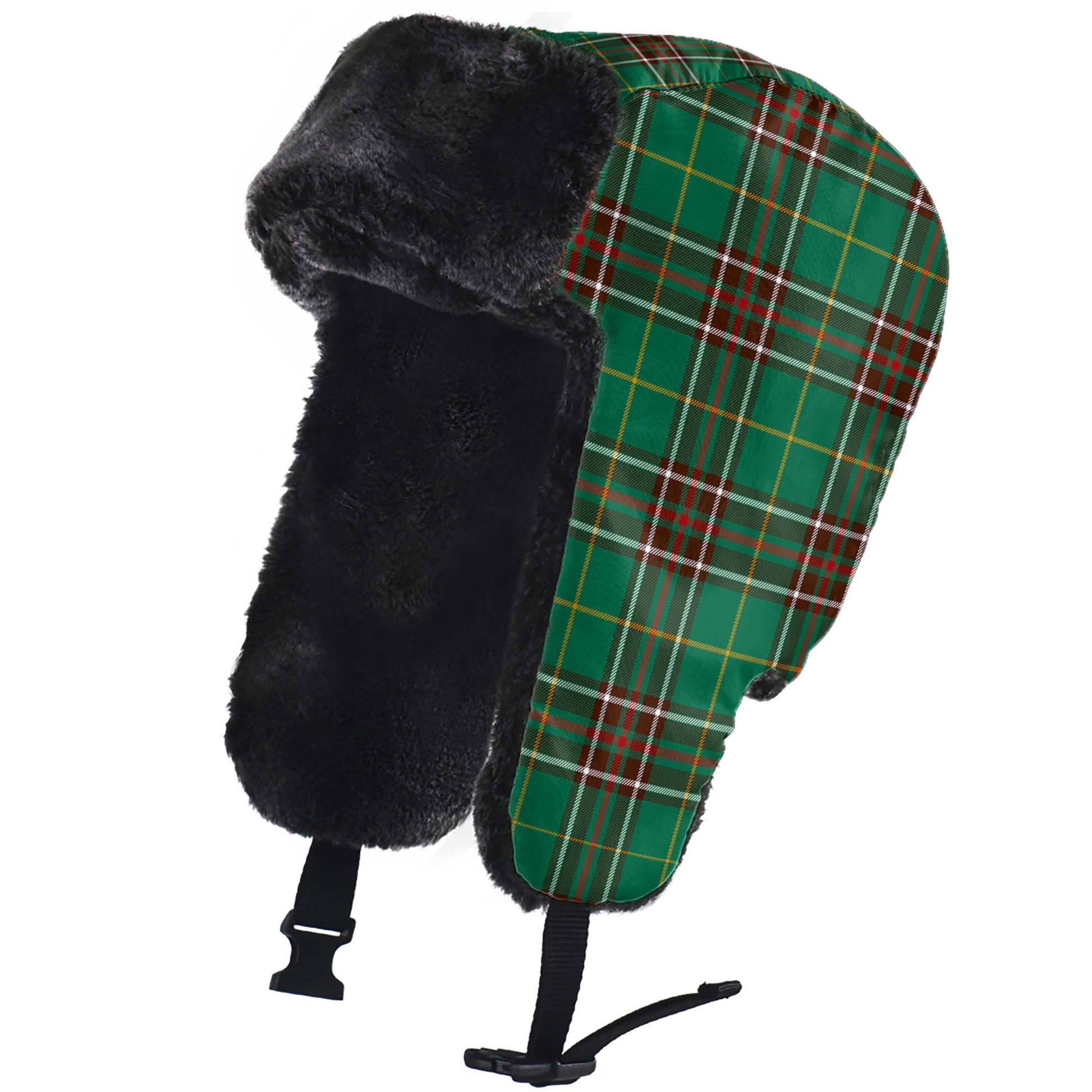 Newfoundland And Labrador Province Canada Tartan Winter Trapper Hat - Tartanvibesclothing