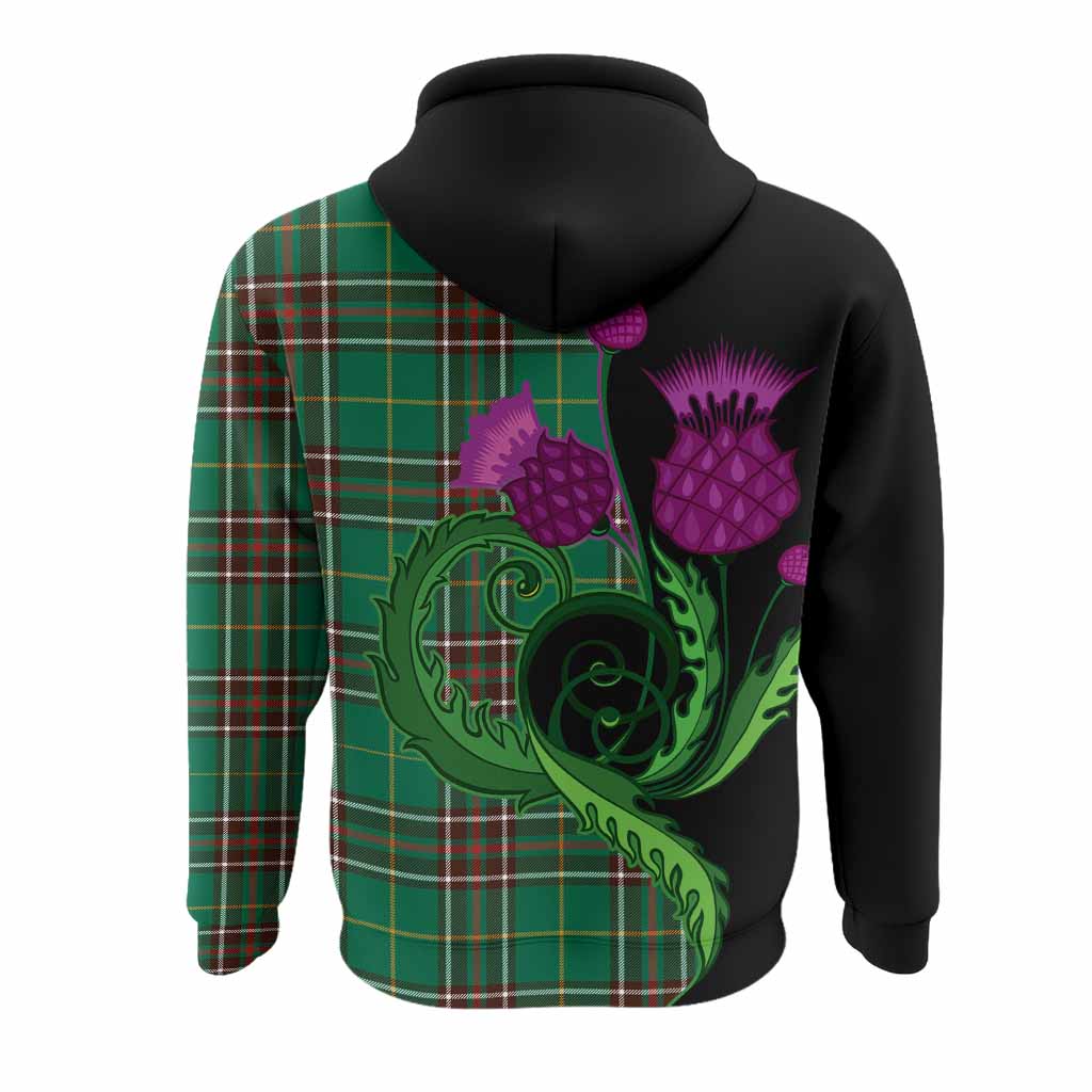 Newfoundland And Labrador Province Canada Tartan Hoodie Traditional Scottish Thistle