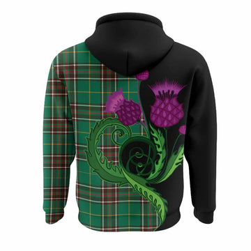Newfoundland And Labrador Province Canada Tartan Hoodie Traditional Scottish Thistle