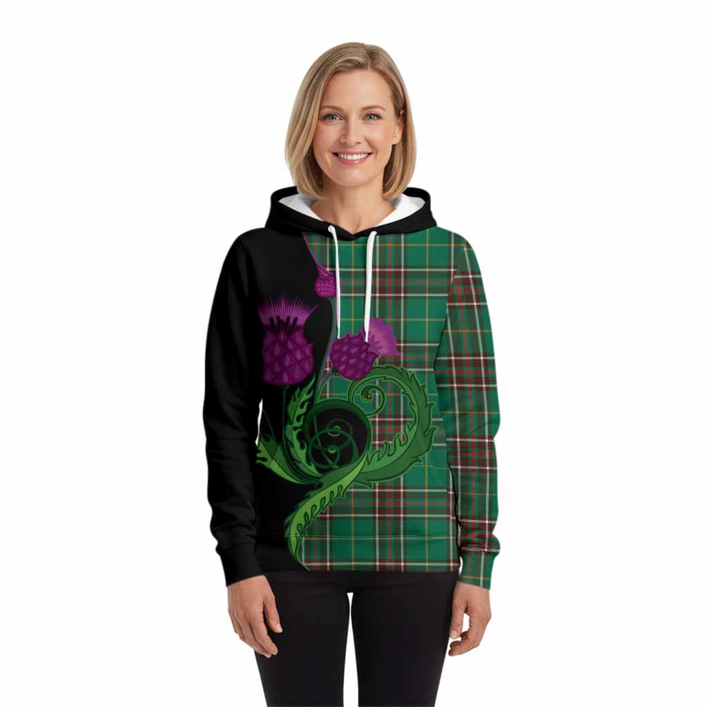 Newfoundland And Labrador Province Canada Tartan Hoodie Traditional Scottish Thistle
