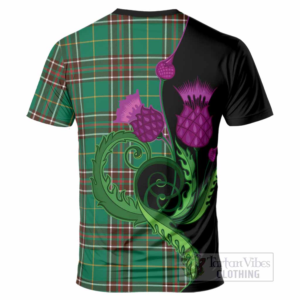 Newfoundland And Labrador Province Canada Tartan T-Shirt Traditional Scottish Thistle