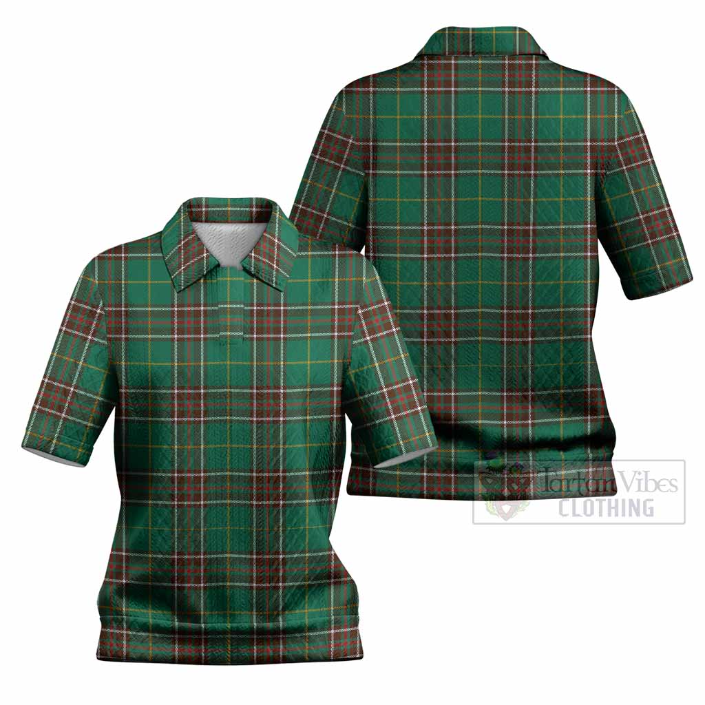 Newfoundland And Labrador Province Canada Tartan Women’s Polo Sweater Top