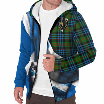 Newlands Tartan Sherpa Hoodie with Family Crest Scotland Patriotic Style Unisex S - Tartan Vibes Clothing