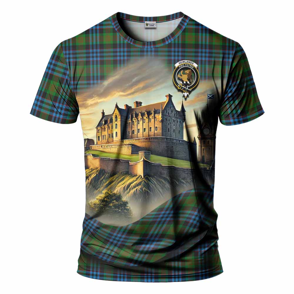 Newlands Tartan Family Crest T-Shirt with Scottish Ancient Castle Style Kid's Shirt - Tartan Vibes Clothing