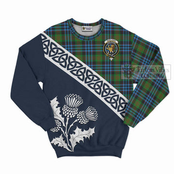 Newlands Tartan Sweatshirt Featuring Thistle and Scotland Map Unisex - Tartan Vibes Clothing