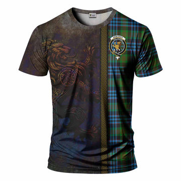 Newlands Tartan Family Crest T-Shirt Alba Gu Brath Be Brave Lion Ancient Style