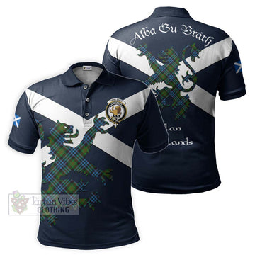 Newlands Tartan Lion Rampant Polo Shirt Proudly Display Your Heritage with Alba Gu Brath and Clan Name Kid - Tartan Vibes Clothing