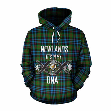 Newlands Tartan Cotton Hoodie with Family Crest DNA In Me Style Pullover Hoodie XS - Tartan Vibes Clothing