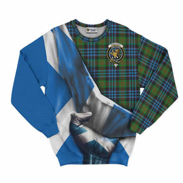 Newlands Tartan Sweatshirt with Family Crest Scotland Patriotic Style Unisex - Tartan Vibes Clothing