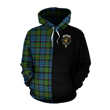 Newlands Tartan Cotton Hoodie with Family Crest and Half Of Me Style Pullover Hoodie XS - Tartan Vibes Clothing