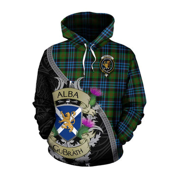 Newlands Tartan Family Crest Cotton Hoodie Lion Rampant Royal Thistle Shield Celtic Inspired Pullover Hoodie XS - Tartan Vibes Clothing