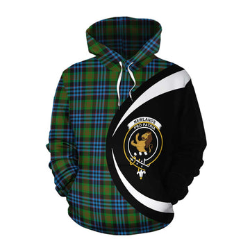 Newlands Tartan Cotton Hoodie with Family Crest Circle Style Pullover Hoodie XS - Tartan Vibes Clothing