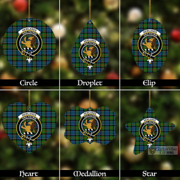 Newlands Tartan Christmas Aluminium Ornament with Family Crest Aluminium - Tartan Vibes Clothing