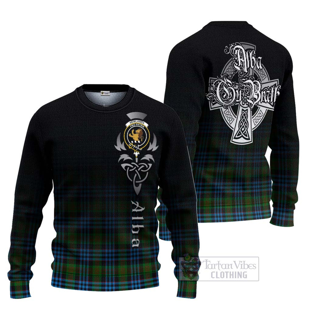 Newlands Tartan Ugly Sweater Featuring Alba Gu Brath Family Crest Celtic Inspired Unisex - Tartan Vibes Clothing