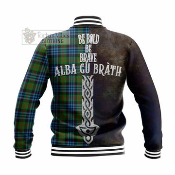 Newlands Tartan Family Crest Baseball Jacket Alba Gu Brath Be Brave Lion Ancient Style