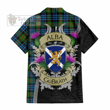 Newlands Tartan Family Crest Hawaiian Shirt Lion Rampant Royal Thistle Shield Celtic Inspired - Tartan Vibes Clothing
