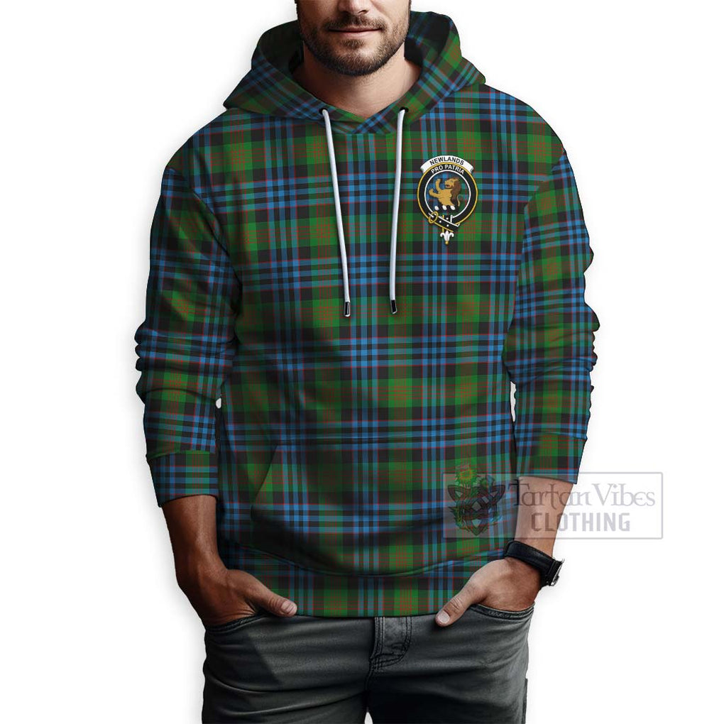 Newlands Tartan Hoodie with Family Crest Celtic Skull Style - Tartan Vibes Clothing
