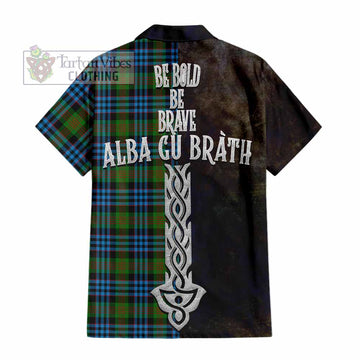Newlands Tartan Family Crest Hawaiian Shirt Alba Gu Brath Be Brave Lion Ancient Style