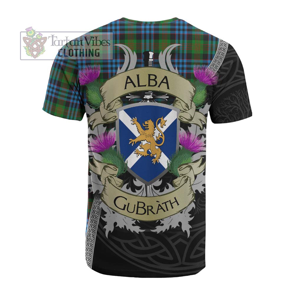 Tartan Vibes Clothing Newlands Tartan Family Crest Cotton T-shirt Lion Rampant Royal Thistle Shield Celtic Inspired