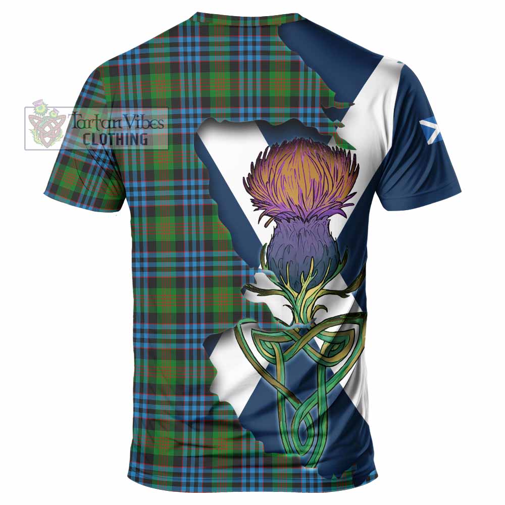 Newlands Tartan Family Crest T-Shirt Scottish Thistle Celtic Inspired - Tartan Vibes Clothing