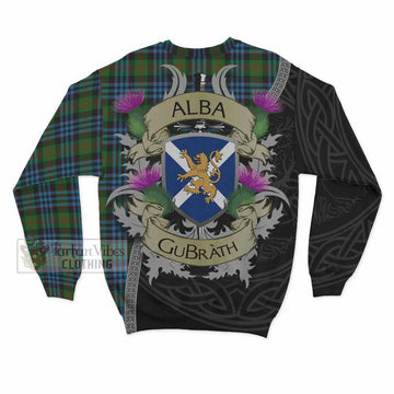 Newlands Tartan Family Crest Sweatshirt Lion Rampant Royal Thistle Shield Celtic Inspired - Tartan Vibes Clothing