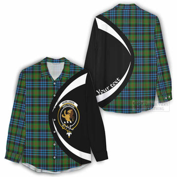 Newlands Tartan Women's Casual Shirt with Family Crest Circle Style - Tartan Vibes Clothing
