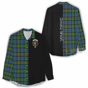 Newlands Tartan Women's Casual Shirt with Family Crest and Half Of Me Style - Tartan Vibes Clothing