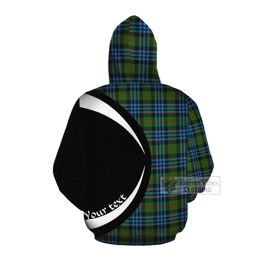 Newlands Tartan Cotton Hoodie with Family Crest Circle Style Pullover Hoodie - Tartan Vibes Clothing