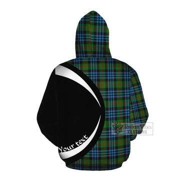Newlands Tartan Cotton Hoodie with Family Crest Circle Style Pullover Hoodie - Tartan Vibes Clothing