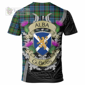 Newlands Tartan Family Crest T-Shirt Lion Rampant Royal Thistle Shield Celtic Inspired - Tartan Vibes Clothing