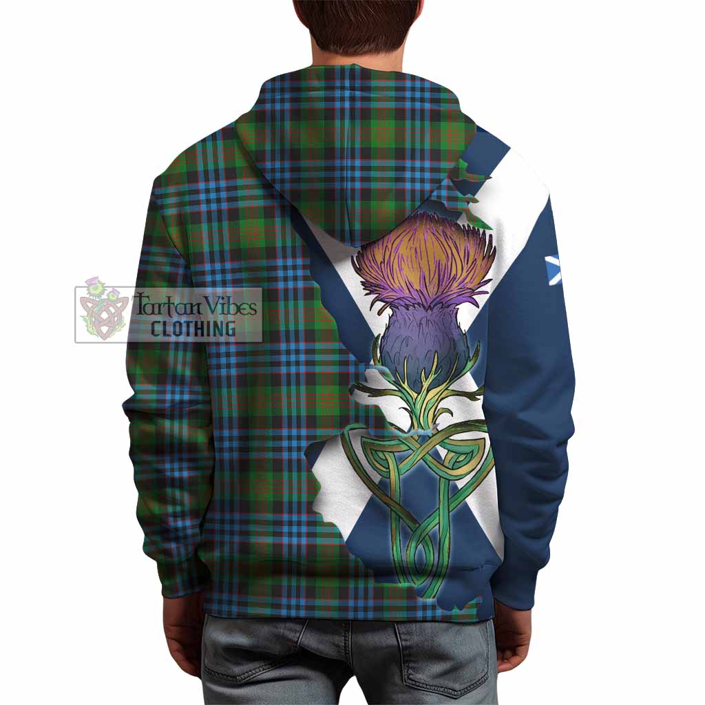 Newlands Tartan Family Crest Hoodie Scottish Thistle Celtic Inspired - Tartan Vibes Clothing