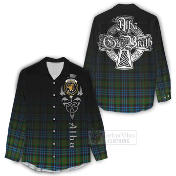 Newlands Tartan Women's Casual Shirt Featuring Alba Gu Brath Family Crest Celtic Inspired - Tartan Vibes Clothing