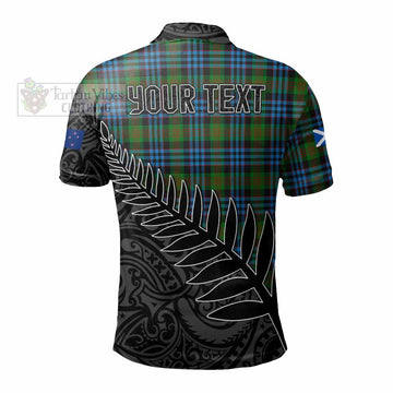 Newlands Crest Tartan Polo Shirt with New Zealand Silver Fern Half Style - Tartan Vibes Clothing