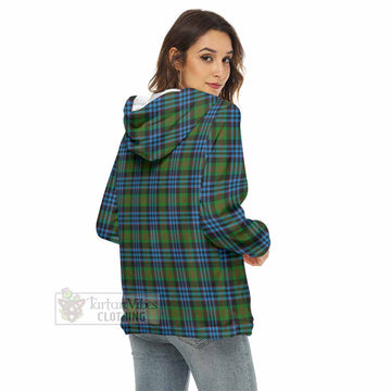 Newlands Tartan Women's Borg Fleece Hoodie with Half Zip - Tartan Vibes Clothing