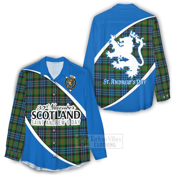 Newlands Family Crest Tartan Women's Casual Shirt Celebrate Saint Andrew's Day in Style - Tartan Vibes Clothing