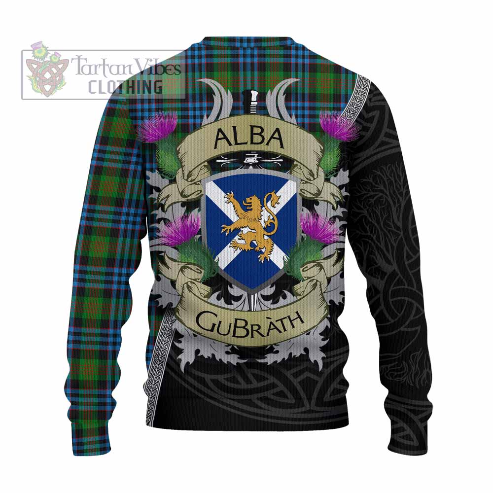 Newlands Tartan Family Crest Knitted Sweater Lion Rampant Royal Thistle Shield Celtic Inspired - Tartan Vibes Clothing