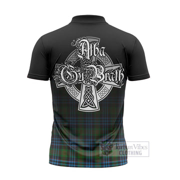Newlands Tartan Zipper Polo Shirt Featuring Alba Gu Brath Family Crest Celtic Inspired - Tartan Vibes Clothing